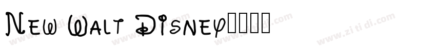 New Walt Disney字体转换